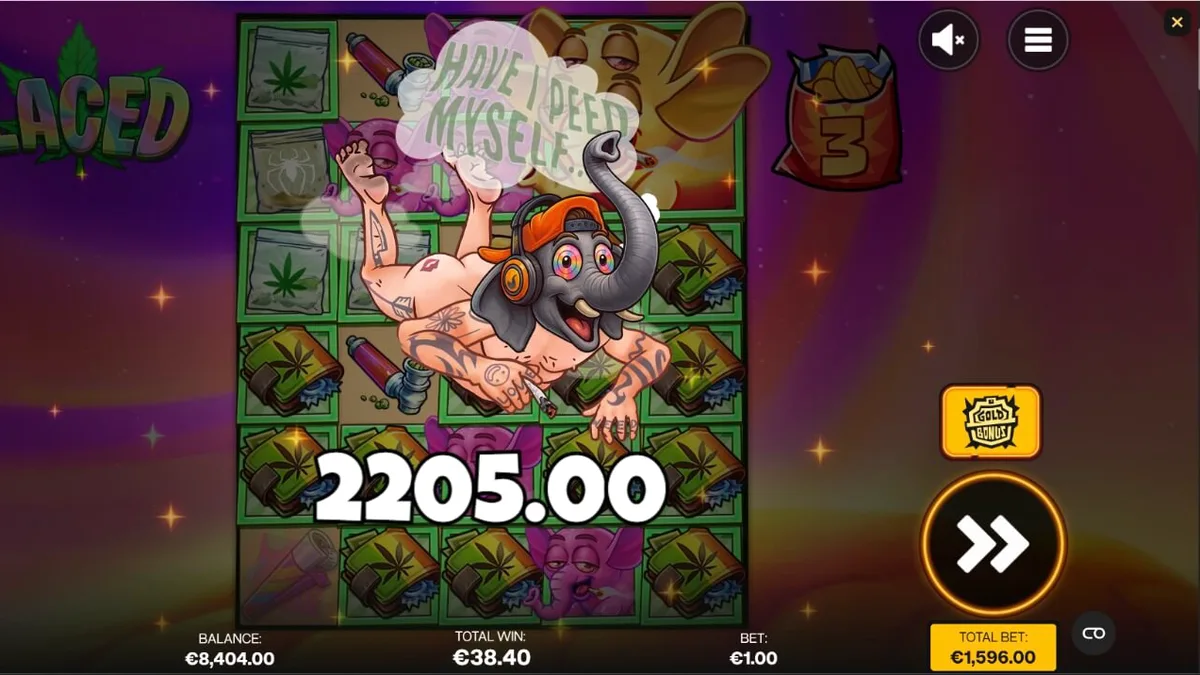 Interface do jogo de slot Laced com temática de cultura urbana e surrealista
